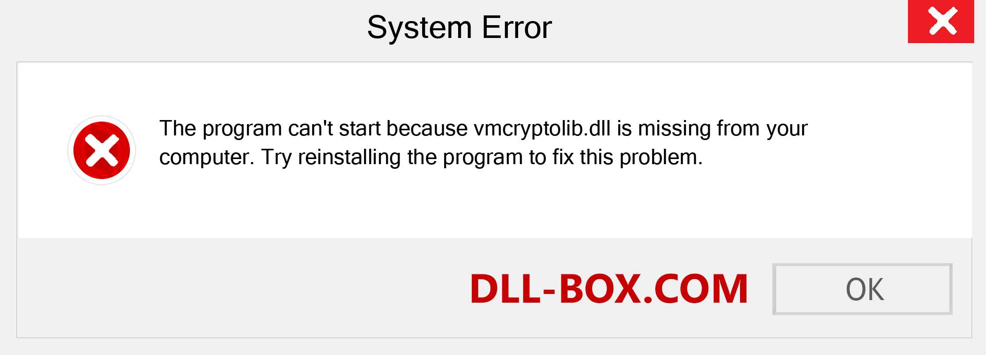  vmcryptolib.dll file is missing?. Download for Windows 7, 8, 10 - Fix  vmcryptolib dll Missing Error on Windows, photos, images