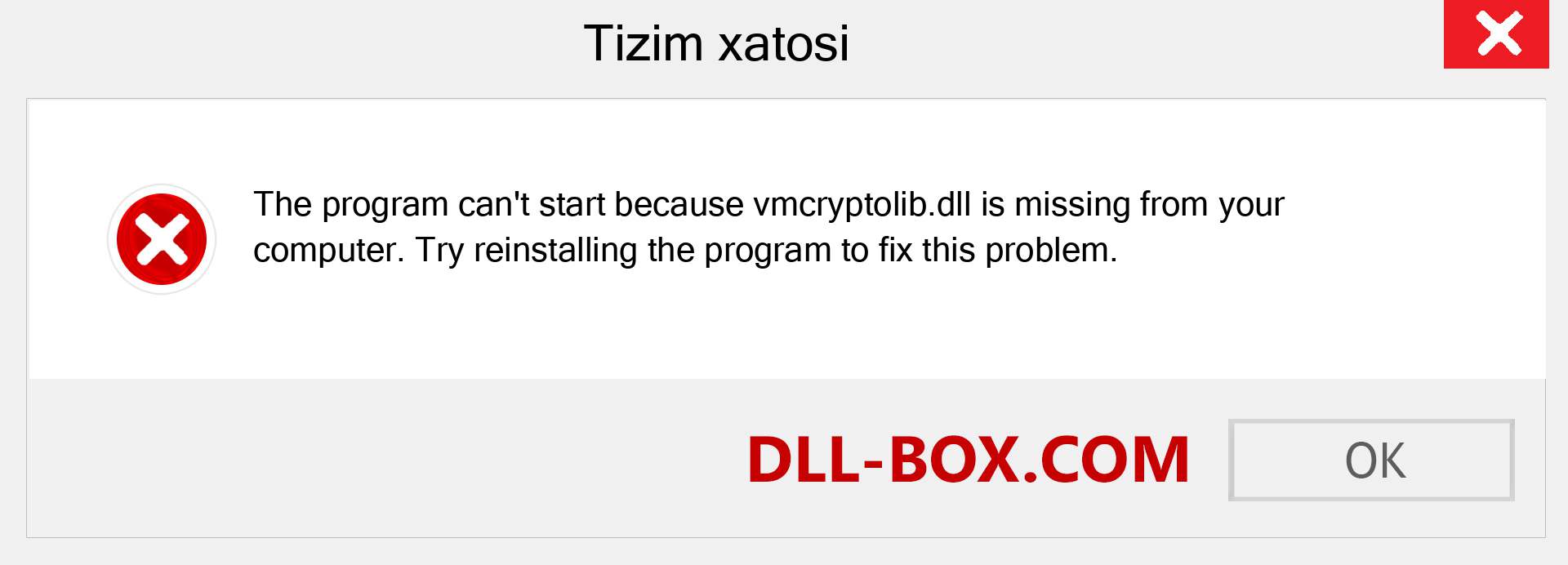 vmcryptolib.dll fayli yo'qolganmi?. Windows 7, 8, 10 uchun yuklab olish - Windowsda vmcryptolib dll etishmayotgan xatoni tuzating, rasmlar, rasmlar